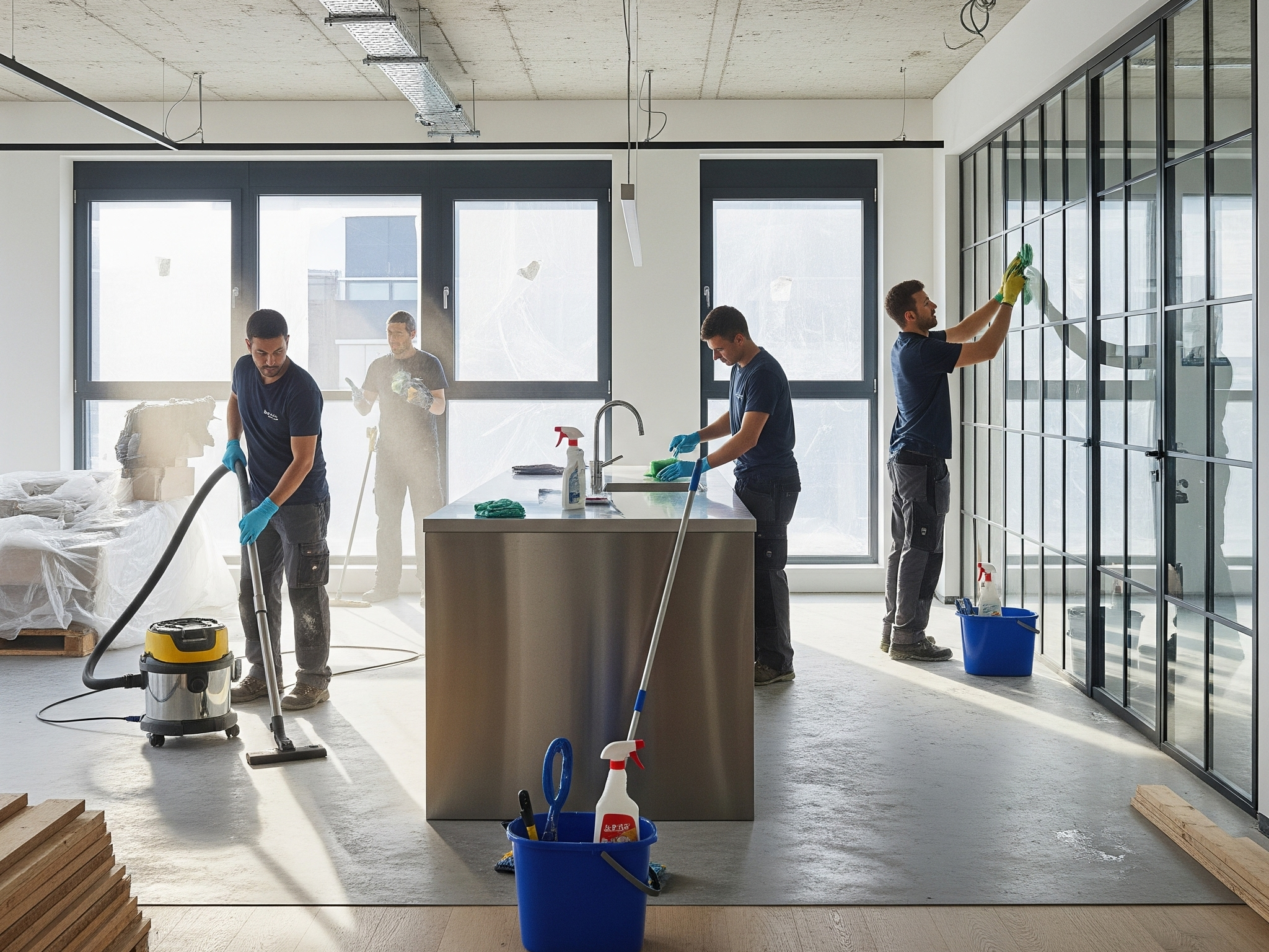 Les étapes clés d’un nettoyage fin de chantier